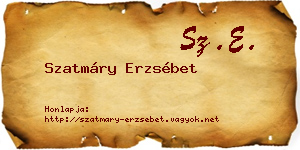 Szatmáry Erzsébet névjegykártya
